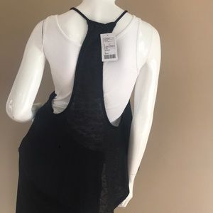 Black Sheer Top NWT